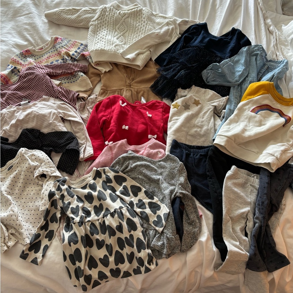 Lot of toddler girls clothes 18-24--GREAT BRANDS!